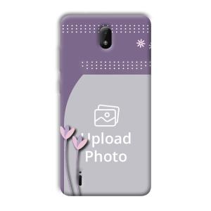 Lilac Pattern Customized Printed Back Cover for Nokia