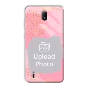 Sparkly Pink Customized Printed Back Cover for Nokia C01 Plus