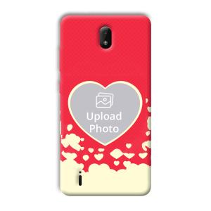 Heart Customized Printed Back Cover for Nokia