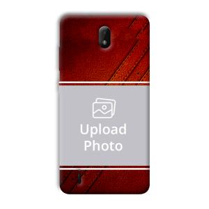 Solid Red Customized Printed Back Cover for Nokia