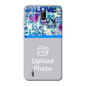 Love   Customized Printed Back Cover for Nokia