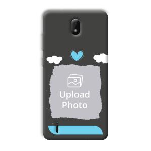 Love & Clouds Customized Printed Back Cover for Nokia C01 Plus