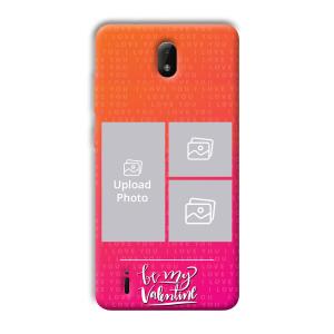 To My Valentine Customized Printed Back Cover for Nokia C01 Plus