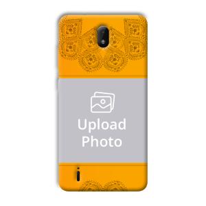 Mehendi Design Customized Printed Back Cover for Nokia C01 Plus