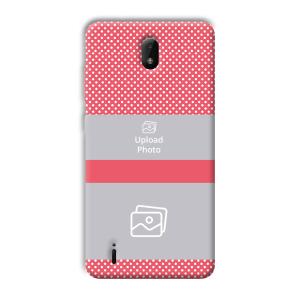Pink Polka Customized Printed Back Cover for Nokia