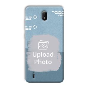 Waves Customized Printed Back Cover for Nokia C01 Plus