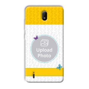 Butterflies & Yellow Customized Printed Back Cover for Nokia