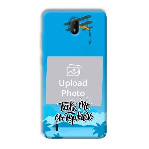 Take Me Anywhere Travel Customized Printed Back Cover for Nokia C01 Plus