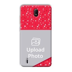 Dark Pink Customized Printed Back Cover for Nokia C01 Plus