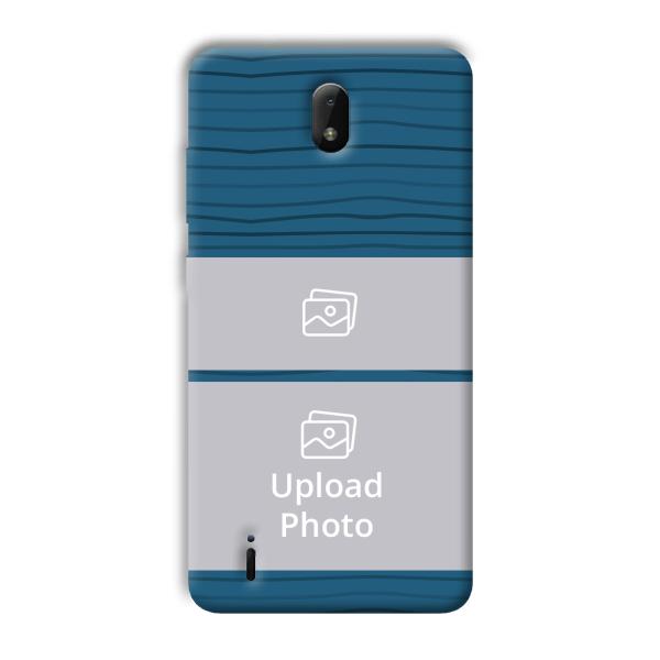 Dark Blue Customized Printed Back Cover for Nokia