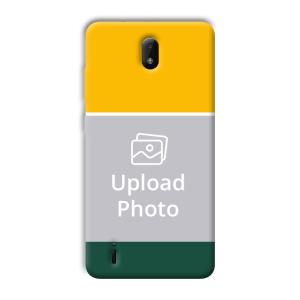 Yellow Green Customized Printed Back Cover for Nokia