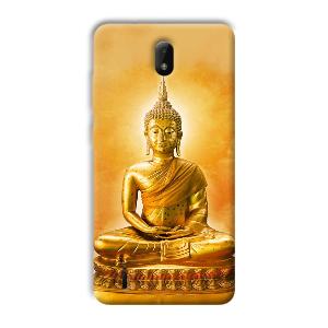 Golden Buddha Phone Customized Printed Back Cover for Nokia C01 Plus