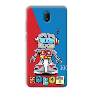 Robot Phone Customized Printed Back Cover for Nokia C01 Plus
