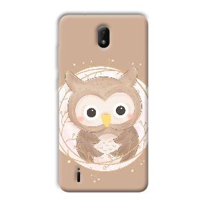 Owlet Phone Customized Printed Back Cover for Nokia C01 Plus