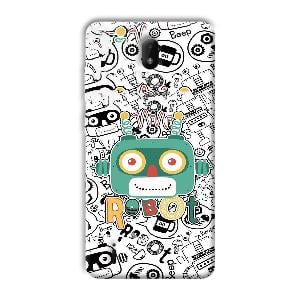 Animated Robot Phone Customized Printed Back Cover for Nokia C01 Plus