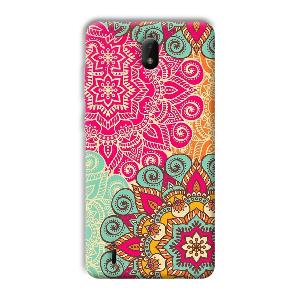 Floral Design Phone Customized Printed Back Cover for Nokia C01 Plus