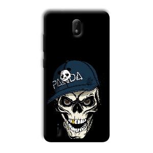 Panda & Skull Phone Customized Printed Back Cover for Nokia C01 Plus