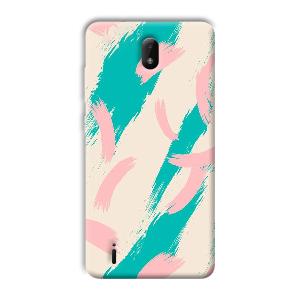 Pinkish Blue Phone Customized Printed Back Cover for Nokia