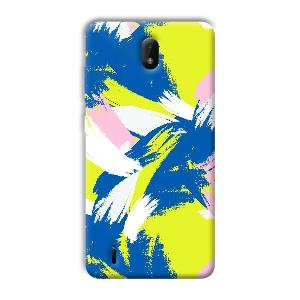 Blue White Pattern Phone Customized Printed Back Cover for Nokia