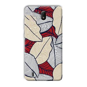 Leafy Pattern Phone Customized Printed Back Cover for Nokia