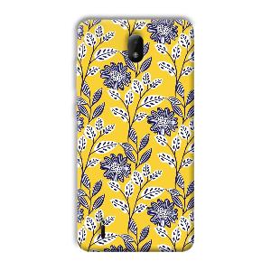 Yellow Fabric Design Phone Customized Printed Back Cover for Nokia