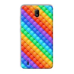 Colorful Circles Phone Customized Printed Back Cover for Nokia C01 Plus