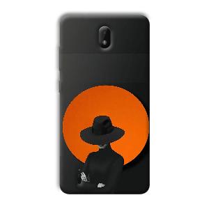 Woman In Black Phone Customized Printed Back Cover for Nokia