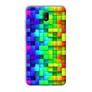 Square Blocks Phone Customized Printed Back Cover for Nokia