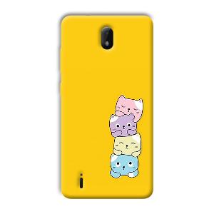 Colorful Kittens Phone Customized Printed Back Cover for Nokia C01 Plus