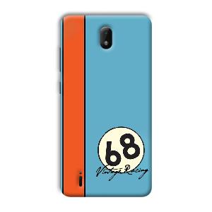 Vintage Racing Phone Customized Printed Back Cover for Nokia C01 Plus