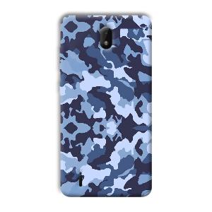 Blue Patterns Phone Customized Printed Back Cover for Nokia C01 Plus