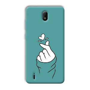 Korean Love Design Phone Customized Printed Back Cover for Nokia C01 Plus