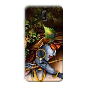 Krishna & Flute Phone Customized Printed Back Cover for Nokia