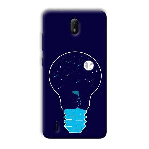 Night Bulb Phone Customized Printed Back Cover for Nokia