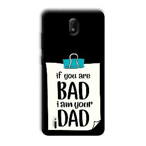 Dad Quote Phone Customized Printed Back Cover for Nokia