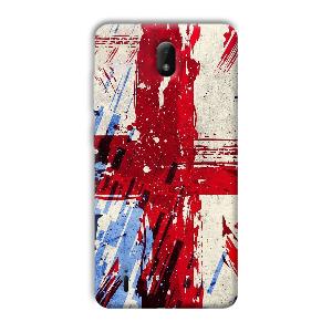Red Cross Design Phone Customized Printed Back Cover for Nokia C01 Plus