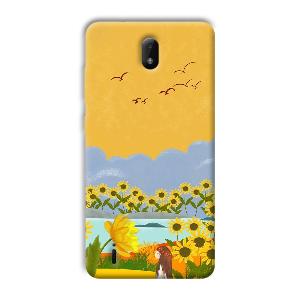Girl in the Scenery Phone Customized Printed Back Cover for Nokia C01 Plus