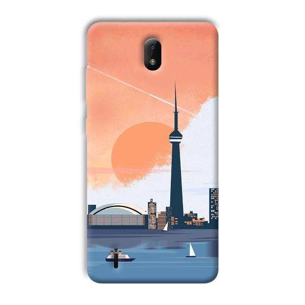 City Design Phone Customized Printed Back Cover for Nokia