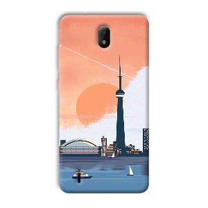 City Design Phone Customized Printed Back Cover for Nokia C01 Plus