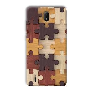 Puzzle Phone Customized Printed Back Cover for Nokia C01 Plus