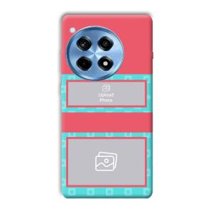 Blue Pink Customized Printed Back Cover for OnePlus