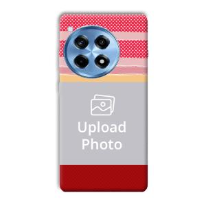 Red Pink Design Customized Printed Back Cover for OnePlus
