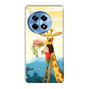 Giraffe & The Boy Phone Customized Printed Back Cover for OnePlus