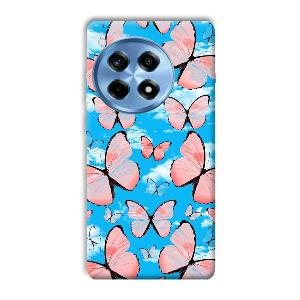 Pink Butterflies Phone Customized Printed Back Cover for OnePlus