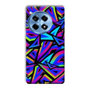 Blue Triangles Phone Customized Printed Back Cover for OnePlus