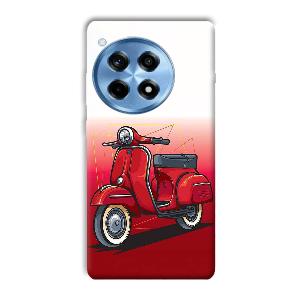 Red Scooter Phone Customized Printed Back Cover for OnePlus