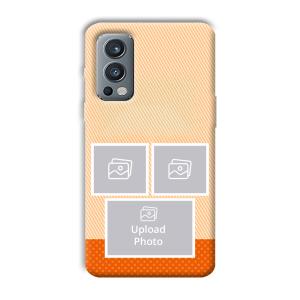 Orange Background Customized Printed Back Cover for OnePlus Nord 2