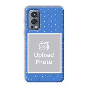 Sky Blue White Customized Printed Back Cover for OnePlus Nord 2