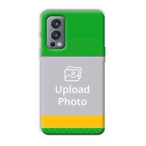 Green Yellow Customized Printed Back Cover for OnePlus Nord 2