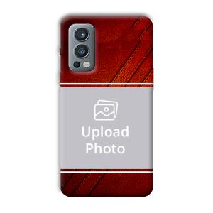 Solid Red Customized Printed Back Cover for OnePlus Nord 2
